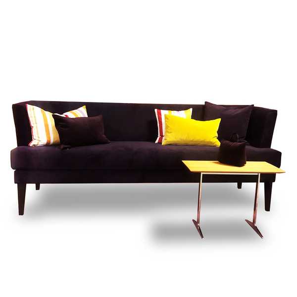 esstischsofa dinner sofa in violettem velvet stoff fuer wohnzimmer und esszimmer von sensa einrichtungen in muenster