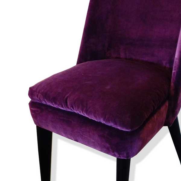 stuhl luisa polsterstuhl velvet samt stoff in lila sensa einrichtungen muenster
