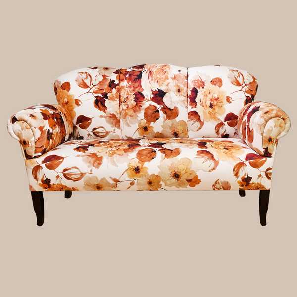sofa couch esstischsofa esszimmer wohnzimmersofa tischsofa kuechensofa echt bezogen herbst orange braun sensa einrichtungen muenster